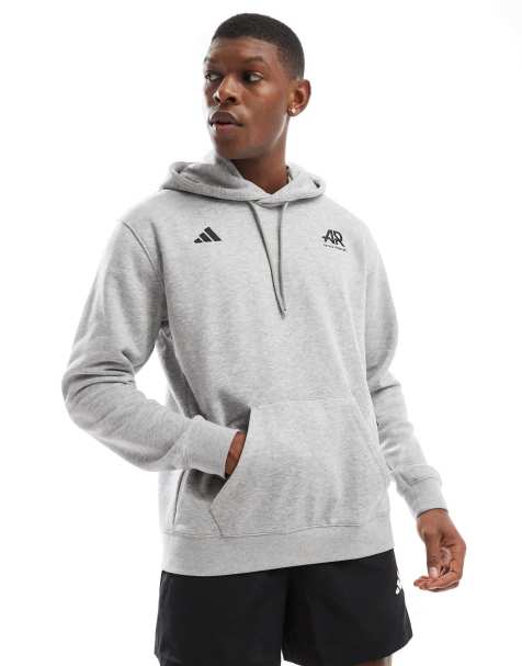 Sudadera gris con capucha de adidas Running - view 1