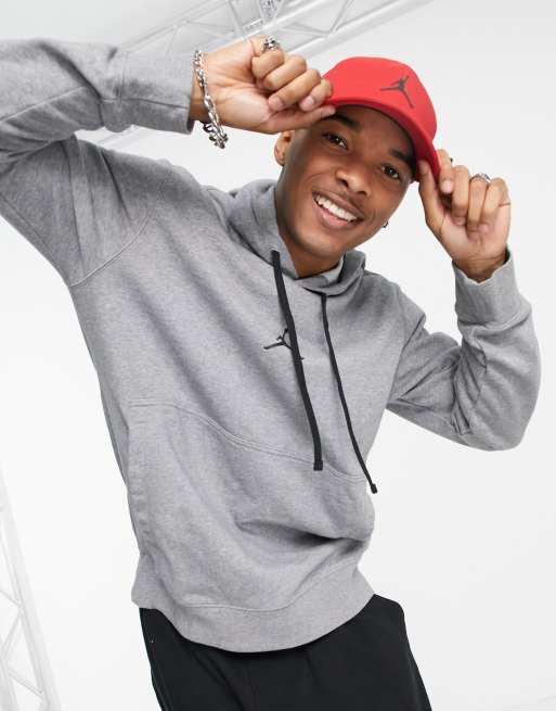 Sudadera gris con capucha y logo Jumpman Air de felpa de Jordan 