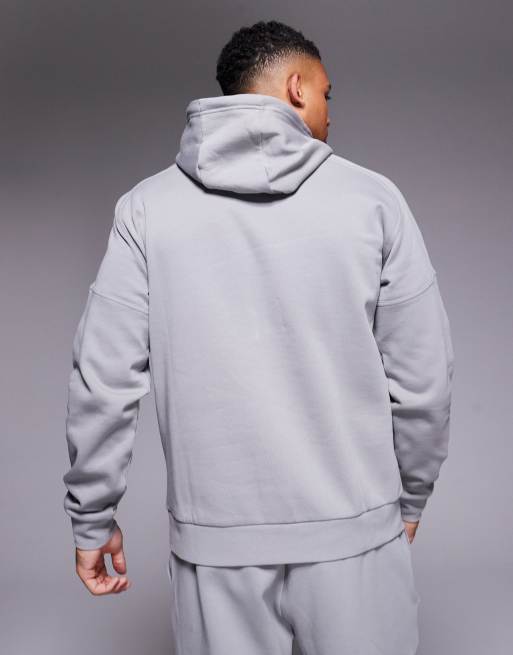 Sudadera gris con capucha y logo Train Visibility de Armani EA7 (parte de un conjunto), 4 de 4