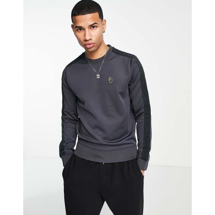 Sudadera gris con cuello redondo Trico de |