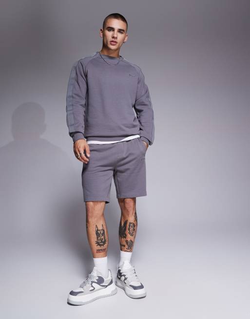 Sudadera gris con logo a tono de HUGO Bodywear, 3 de 4