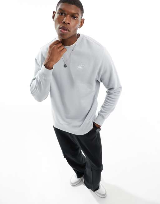 Sudadera gris de felpa Club de Nike