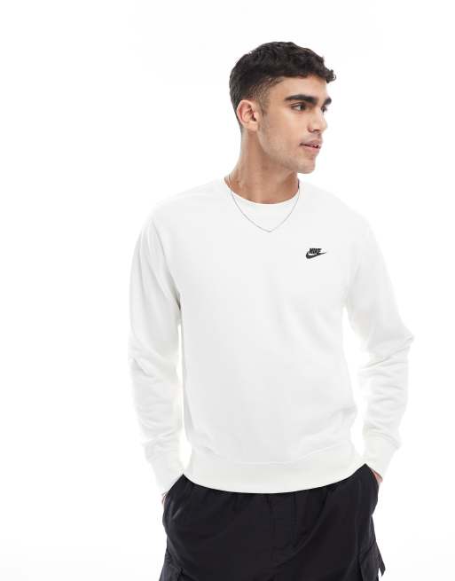 Sudadera gris de felpa rizada de Nike Club