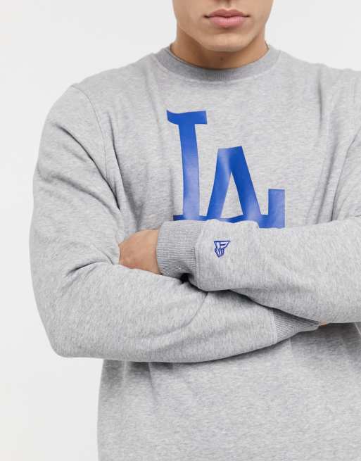 New era Sudadera LA Dodgers Crew Neck Gris