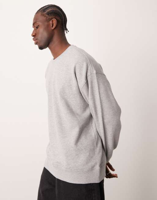 Sudadera gris extragrande de New Look