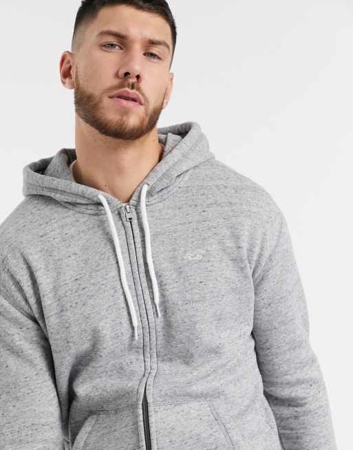 Sudadera hot sale gris hollister