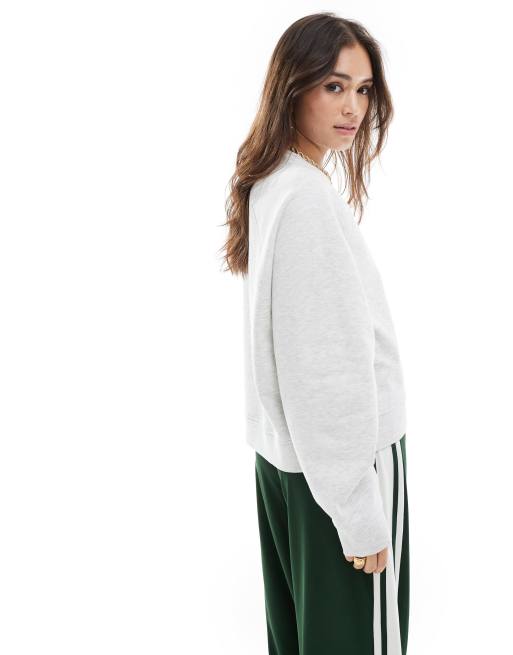Sudadera gris hielo jaspeado extragrande con mangas raglán de ASOS DESIGN, 4 de 4