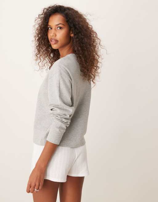 Sudadera Capucha Sudadera Calvin Klein Gris Mujer Sudadera Sueter