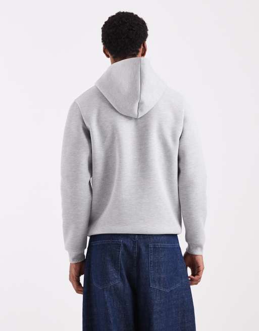 Sudadera gris jaspeado con capucha de tejido efecto grueso de ASOS DESIGN, 3 de 5