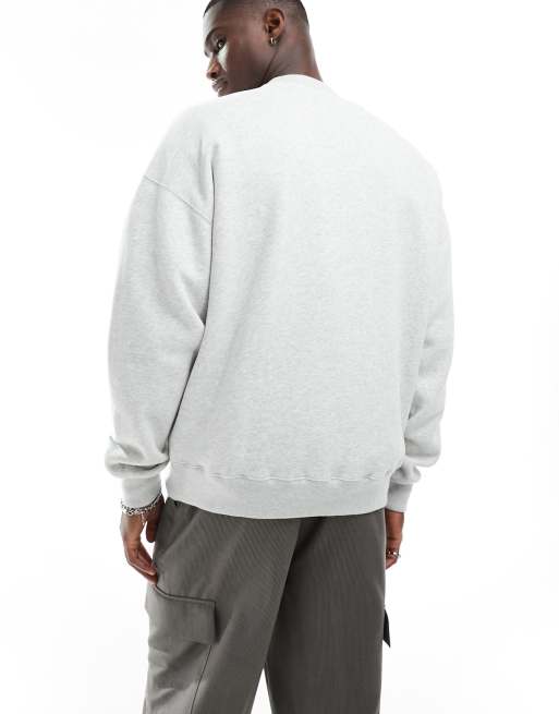 Sudadera gris jaspeado con estampado "Bear Lodge" de Abercrombie & Fitch, 4 de 4
