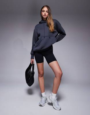 Sudadera gris jaspeado con logo bordado de The Couture Club - view 1