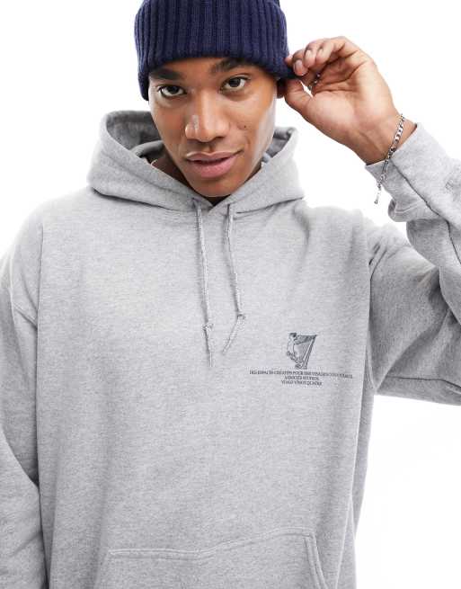 Sudadera gris con discount gorro