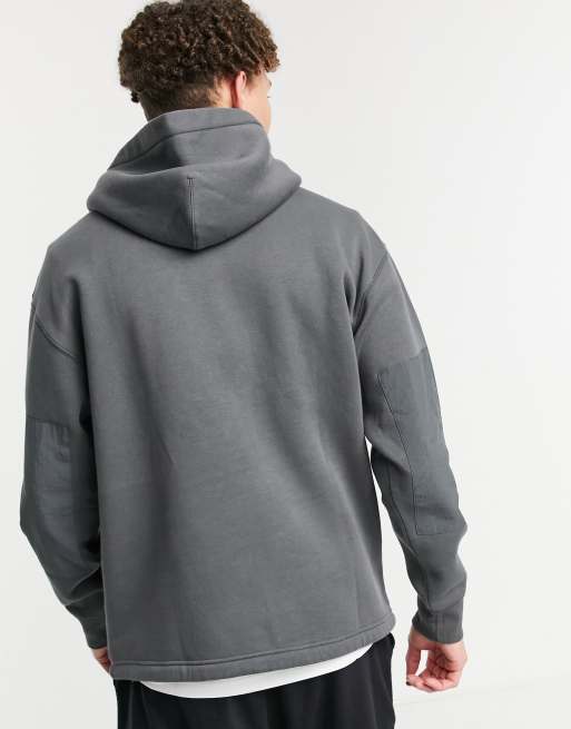 Sudadera gris oscuro holgada con capucha y cordón ajustable en el bajo Youth de | ASOS