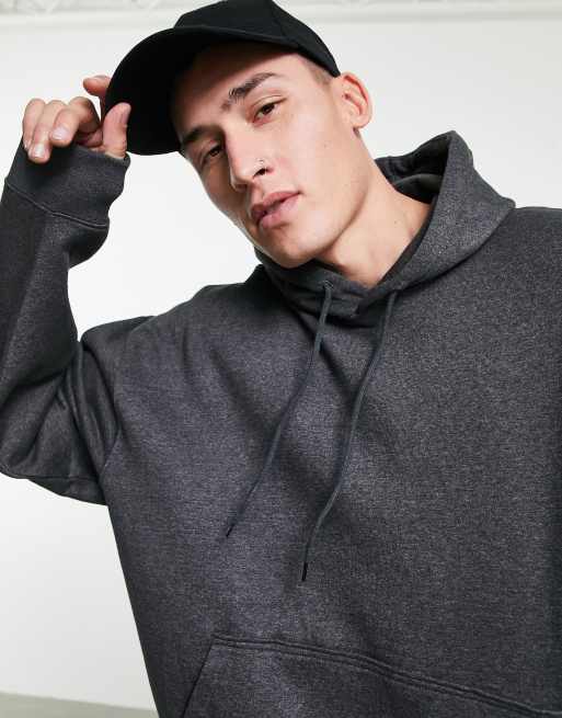 Sudadera gris oscuro extragrande con capucha de Weekday | ASOS