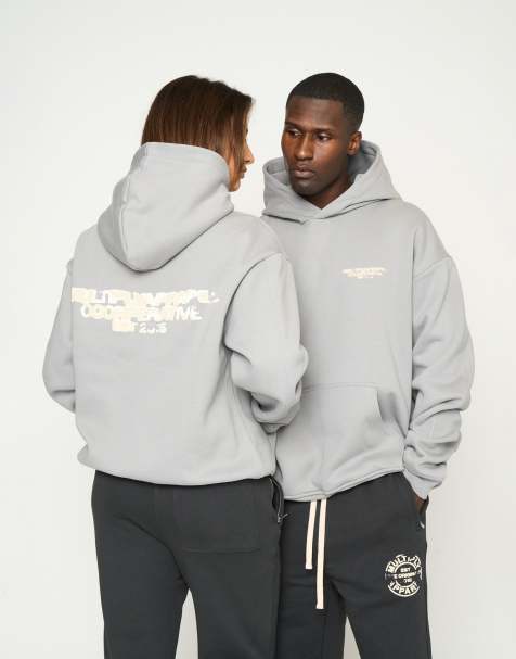 Sudadera gris Ultimate extragrande con capucha Cooperative de Multiply Apparel - view 1