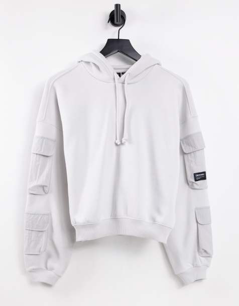 Sudadera gris utilitaria con capucha y bolsillos de Dr Denim - view 1