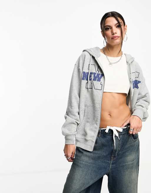Sudadera holgada con capucha y estampado gráfico 