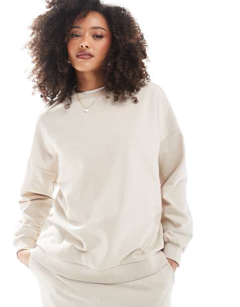 Sudadera larga color avena extragrande de Vero Moda (parte de un conjunto) - view 1