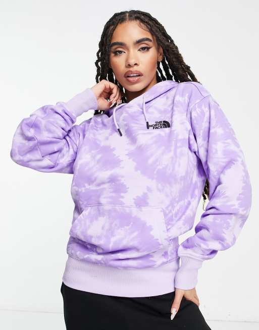 Sudadera lila básica con capucha y efecto tie dye exclusiva en ASOS de The North Face, 3 de 4