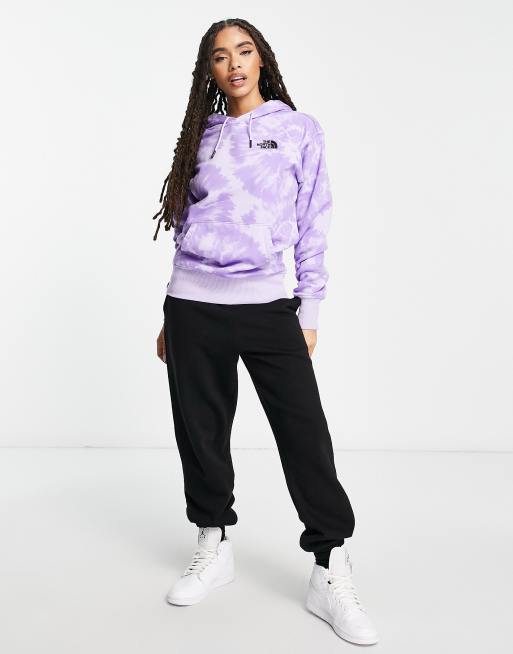 Sudadera lila básica con capucha y efecto tie dye exclusiva en ASOS de The North Face, 4 de 4