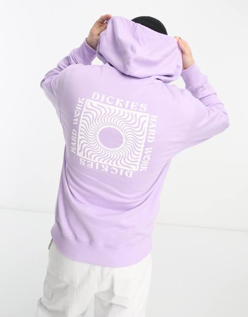 Sudadera lila con capucha y estampado en la espalda Oatfield de Dickies