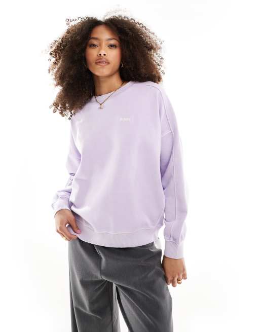 Sudadera lila extragrande de BOSS