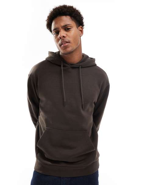 Sudadera marrón chocolate extragrande con capucha de Jack & Jones - view 1