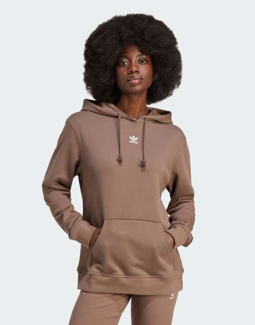 Sudadera marrón de corte estándar con capucha Adicolor Essentials de adidas Originals
