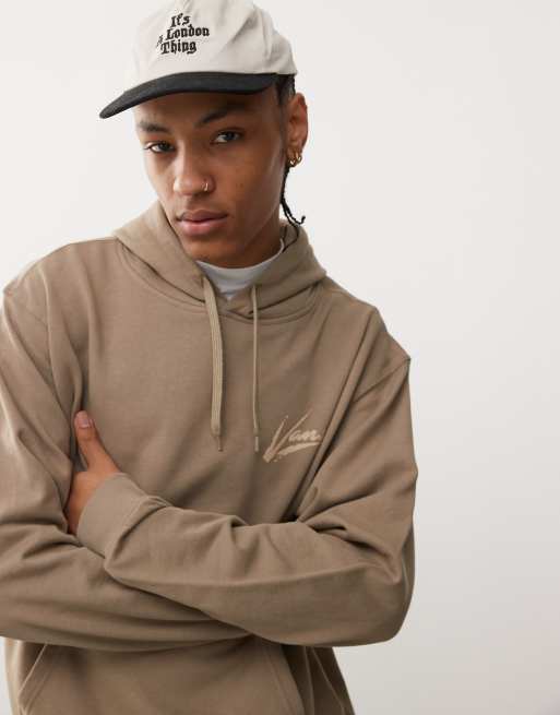 Sudadera marrón de corte suelto con capucha Dettori de Vans