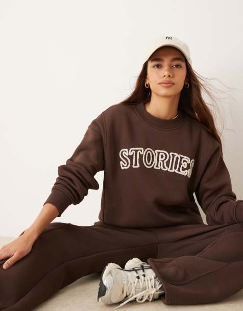 Sudadera marrón expreso de Six Stories (parte de un conjunto) - view 1