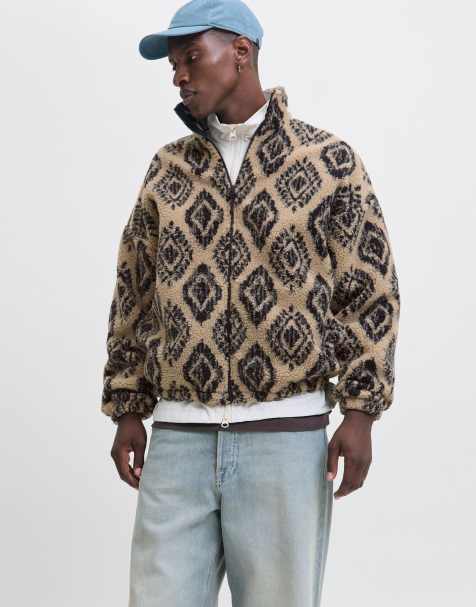 Sudadera marrón moca merengue de felpa de Jack & Jones - view 1