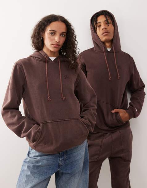 Sudadera marrón unisex con capucha de Champion - view 1