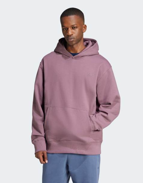 Sudadera morada básica con capucha Premium Essentials de adidas Originals - view 1