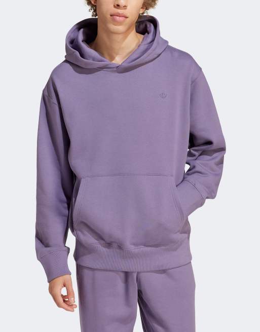 Sudadera morada con capucha de felpa rizada Adicolor Contempo de