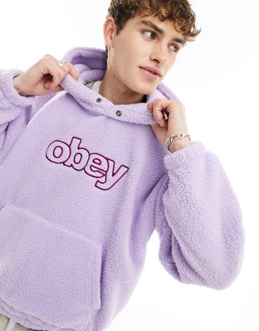 Sudadera morada con capucha de tejido polar Daily de Obey