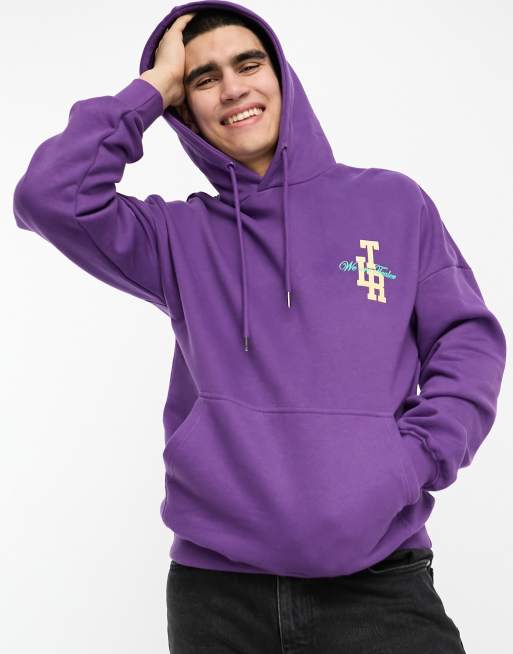 Sudadera morada best sale con capucha