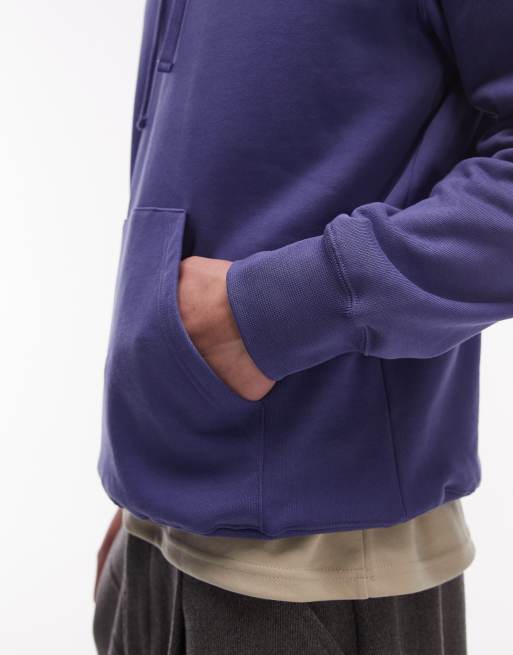 Sudadera morada sin cierres con capucha Cass de Double A By Wood Wood, 5 de 5