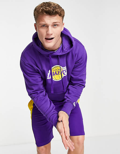 morada unisex con capucha diseño de los LA Lakers de la NBA de Nike Basketball ASOS
