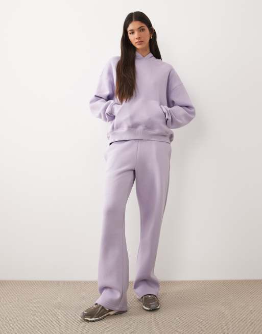 Sudadera morado lavanda holgada con capucha de Gina Tricot (parte de un conjunto), 2 de 4