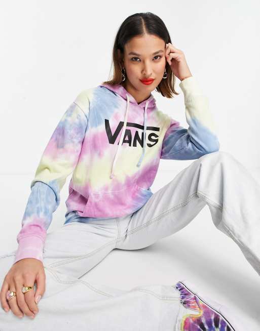 Sudadera multicolor con capucha y estampado tie dye Spiraling de Vans