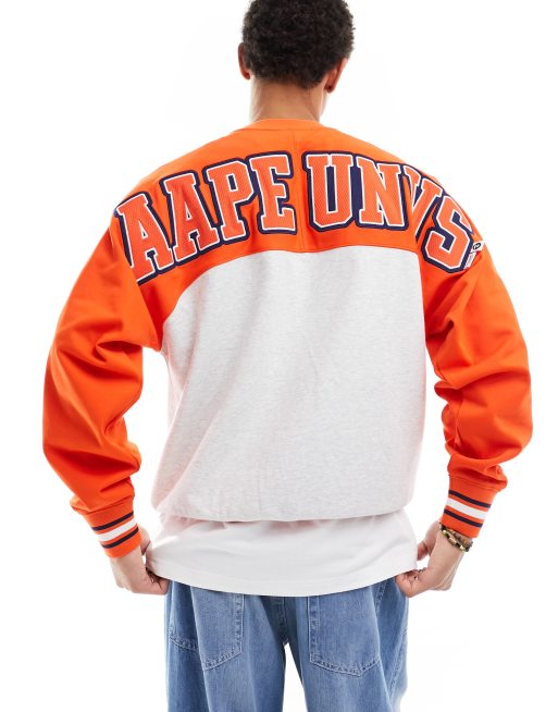 Sudadera multicolor con mangas raglán de AAPE BY A BATHING APE®