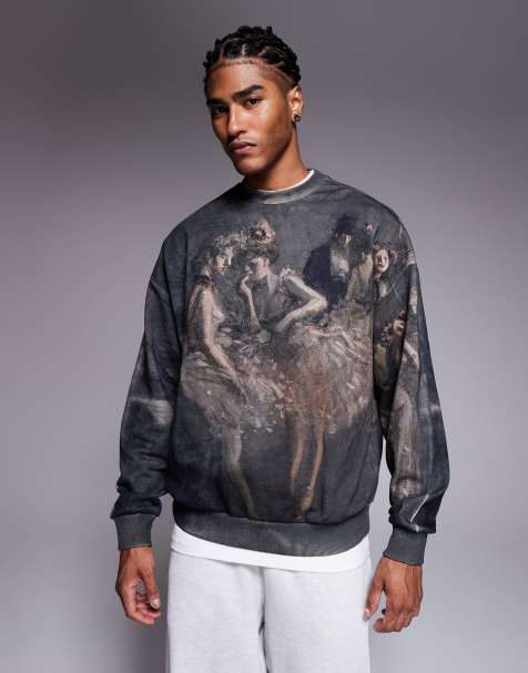 Sudadera multicolor extragrande con estampado integral Dabusi de HUGO RED - view 1