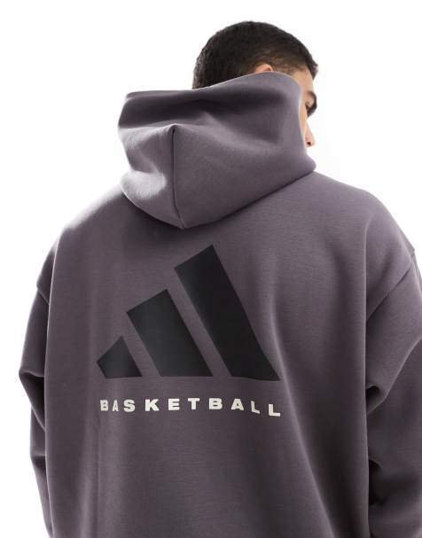 Sudadera multicolor unisex con capucha de felpa de adidas Basketball - view 1