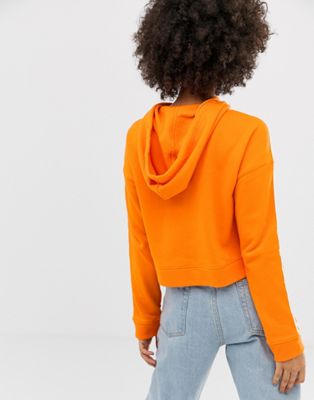 tienda de comestibles idea Abrumar Sudadera naranja con capucha y tres rayas de adidas Originals | ASOS
