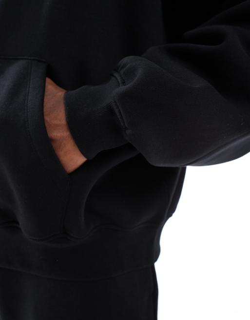 Sudadera negra básica ultragrande con capucha de ASOS DESIGN, 4 de 5