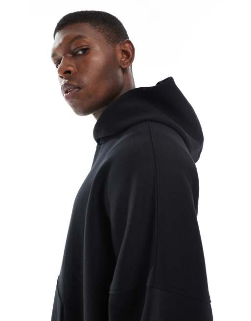 Sudadera negra básica ultragrande con capucha de ASOS DESIGN, 5 de 5