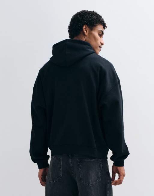 Sudadera negra básica ultragrande con capucha de ASOS DESIGN, 4 de 5