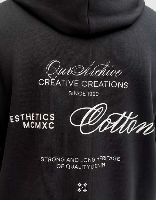 Sudadera negra con capucha de Jack & Jones, 5 de 7