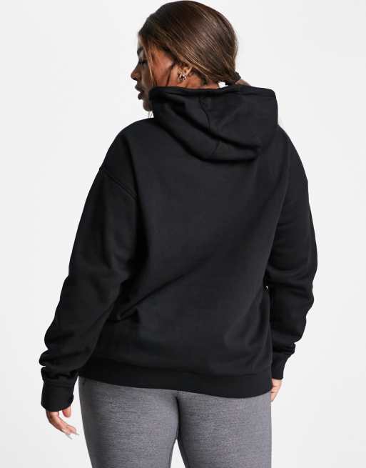 Sudadera negra con capucha de Pink Soda Plus ASOS