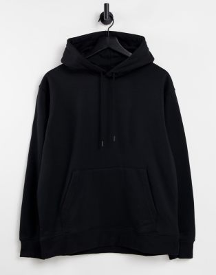 Sudadera negra con capucha de Topman